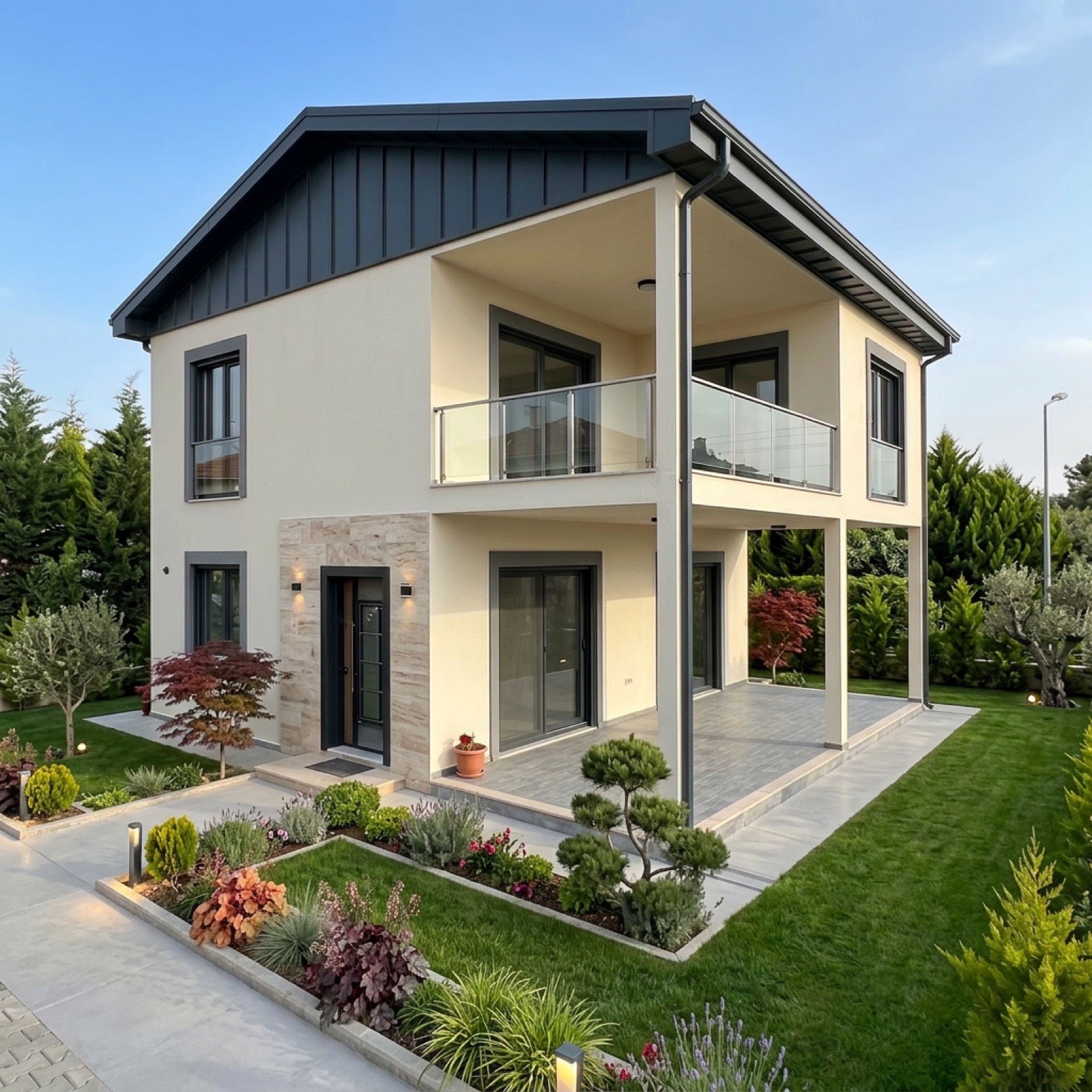 Tamamlanan modern villa projesi